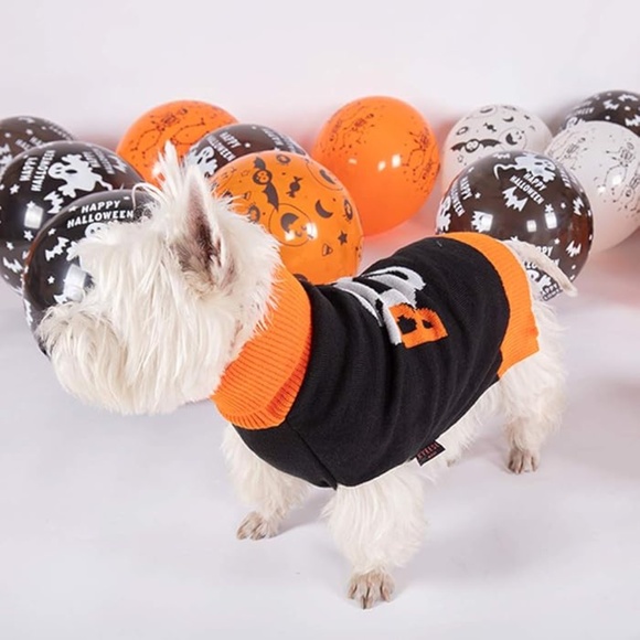 NWOT Dog/Cat Halloween Boo Ghost Sweaters Turtleneck Knitwear Size Large - Picture 3 of 8